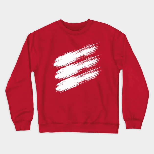 Young Saint Red (White Stripes) Crewneck Sweatshirt by youngsaint910